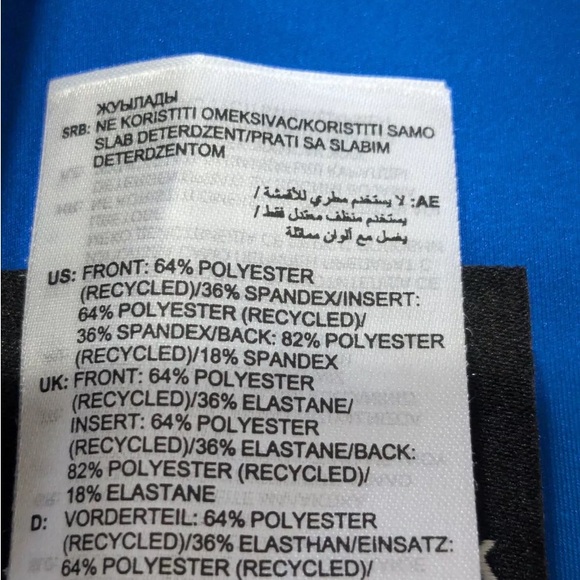 Adidas X Ivy Park cobalt, leggings tight rodeo mesh panel high waist, size M - Picture 15 of 17